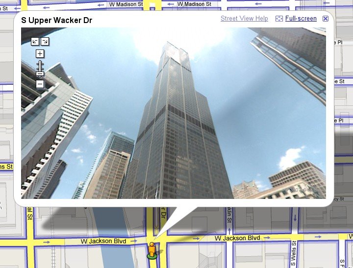 Sears Tower in Street View (2007)